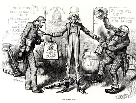 Thomas Nast, a selection of Cartoons, Boss Tweed and Death