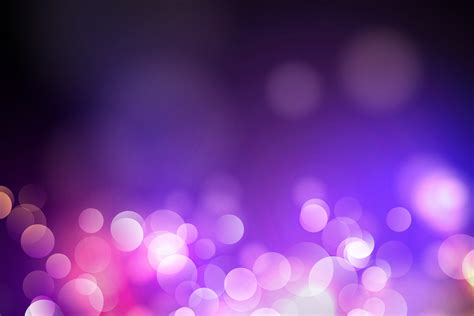 Abstract Blue Circle Blurred Light Bokeh Lights And Glitter Background