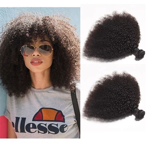 Dsoar Hair Afro Kinky Curly Brazilian Virgin Hair 2 Bundles Dsoar Hair