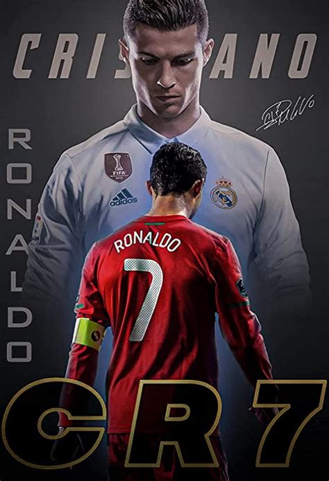 Cr7 Cristiano Ronaldo Póster Para Pared De Fútbol Firmado Para Fútbol