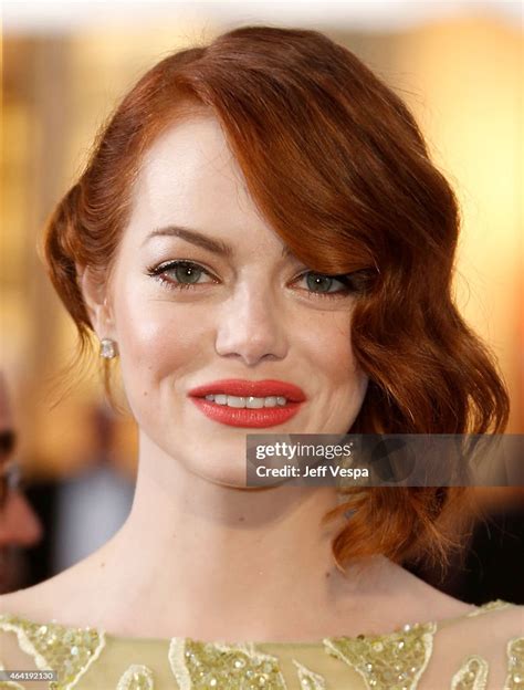Actor Emma Stone Arrives At The 87th Annual Academy Awards At News