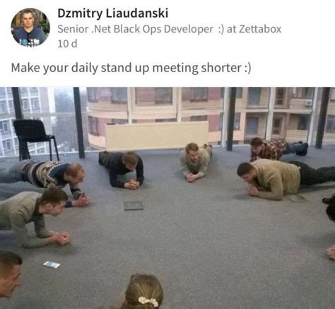 Keeping it small can keep the meeting shorter. How to Make your daily stand up meeting shorter - Shenhuifu
