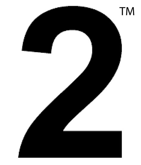 White Number 2 Png