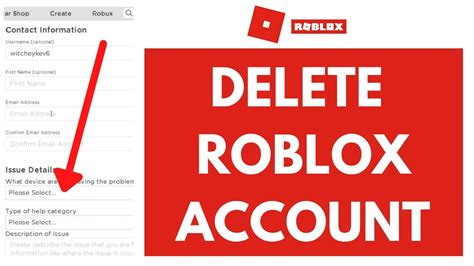 How To Delete Your Roblox Account Roblox Tutorial 2021 Youtube