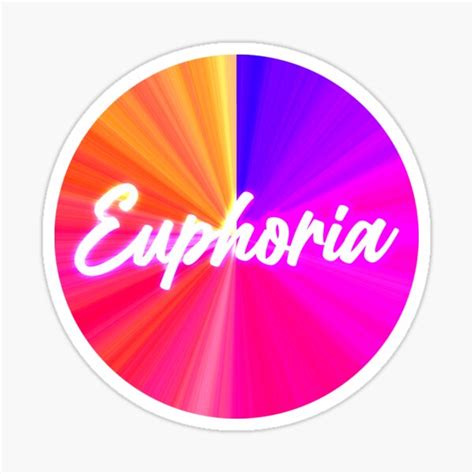 Euphoria Sticker For Sale By Sevcanbozkurt Redbubble