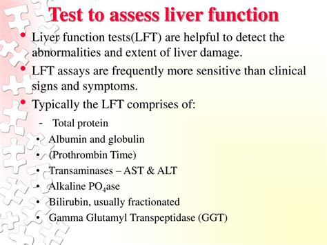 Ppt Liver Function Test Powerpoint Presentation Free Download Id