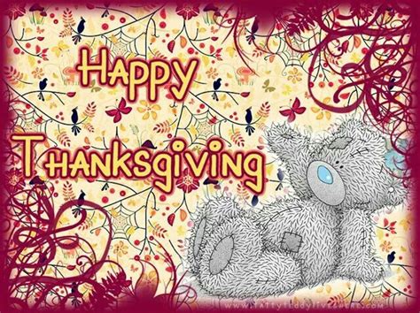 Happy Thanksgiving Teddy Bear Cartoon Tatty Teddy Happy Thanksgiving