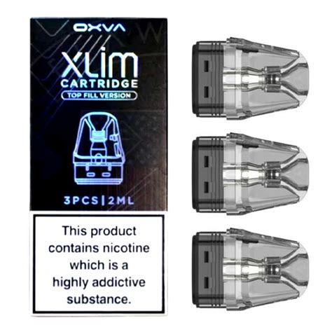 Oxva Xlim Replacement Pods V3 3 Pack ELiquid Flavour Concentrates