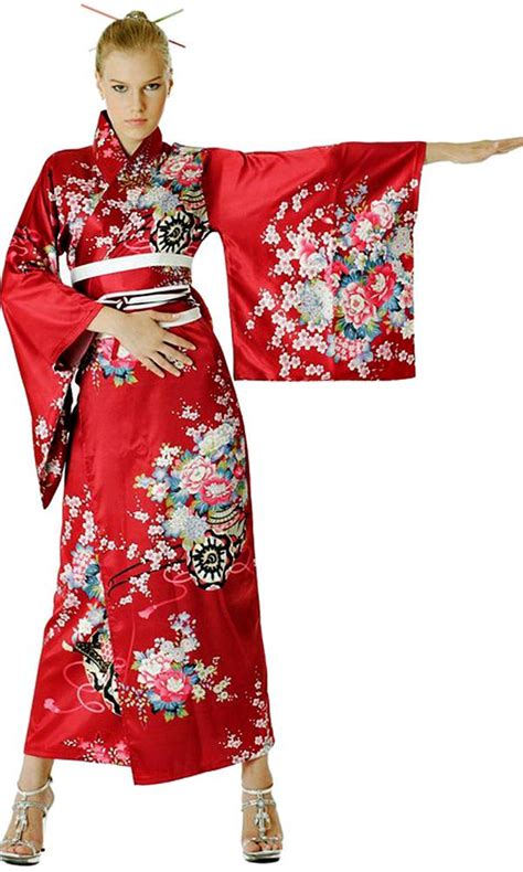 Elegant Red Kimono Kimonos And Yukatas Afashion
