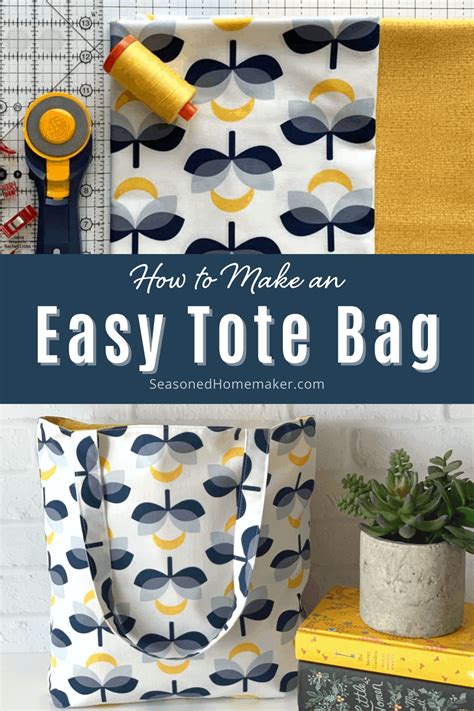 Simple Tote Bag Tutorial The Seasoned Homemaker