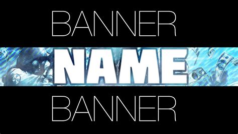 Plantilla Para Banner Mega Blue Banner Youtube