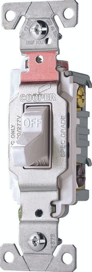 Eaton Wiring Devices Cs320w White Compact Toggle Switch 20a 3 Way