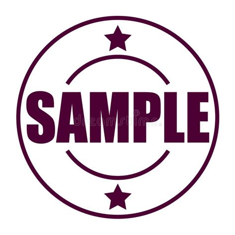 Sample Stamp Stock Vector Illustration Of Draft Icon 123950612