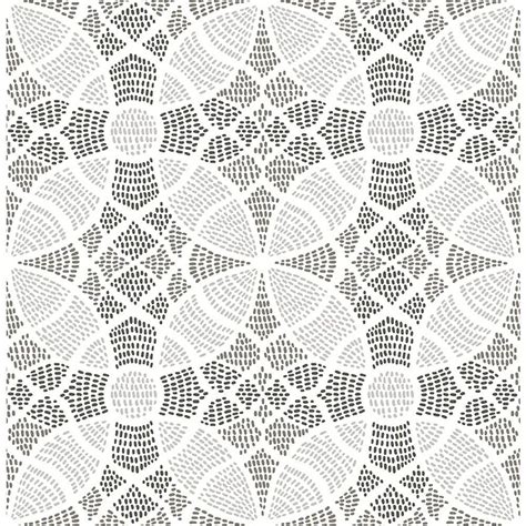 A Street Prints 8 In X 10 In Zazen Grey Geometric Wallpaper Sample