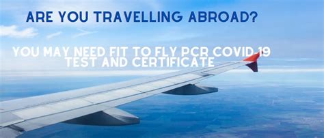 Fit To Fly Pcr Covid 19 Test And Certificate In Bedford