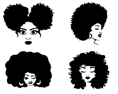 Afro Woman Svg Afro Girl Svg Afro Queen Svg Afro Lady Svg Etsy Australia
