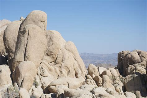 Rock Formations At Joshua Tree National Park In California Living On