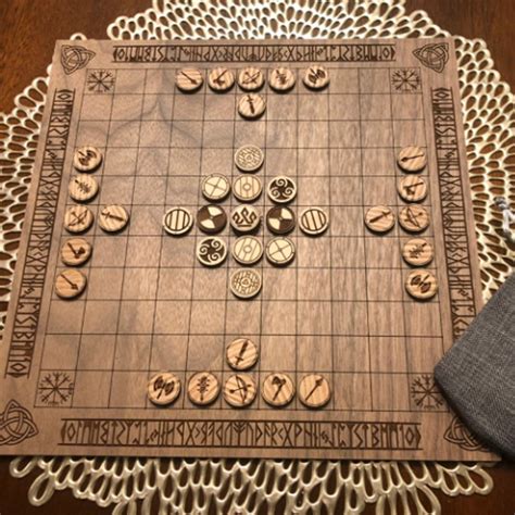Hnefatafl Viking Chess Board Game Glowforge