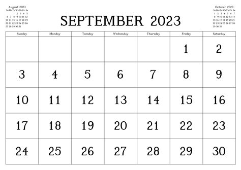 September 2023 Calendar For Printing September 2023 Calendar Free