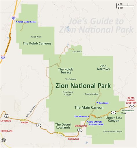Joes Guide To Zion National Park Getting Around Zion National Park