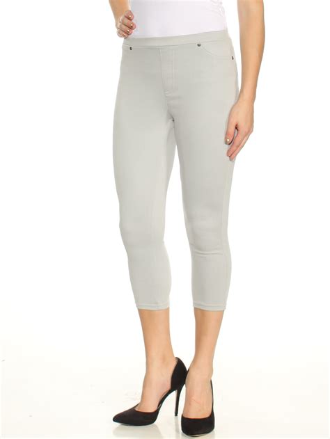 Style Co Style Co Womens Gray Capri Pants Petites Size M