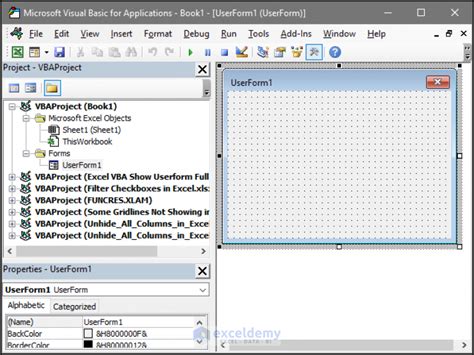 Excel Vba Show Userform In Full Screen 4 Easy Ways