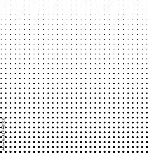 Halftone Gradient Pattern Vertical Vector Illustration Black White