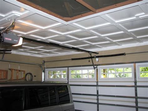 This particular building is on an army base and the garage is a repair facility for tanks. Impressive Garage Ceilings #1 Garage Ceiling Ideas ...