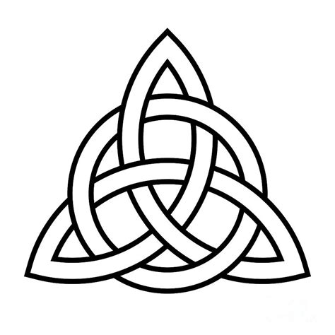 Triquetra With Interlaced Circle A Celtic Knot And Trinity Symbol