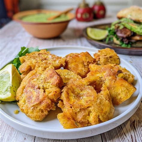 Tostones Twice Fried Green Plantains The Vegan Feast