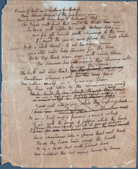 file john keats to autumn manuscript 1 unrestored wikipedia