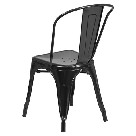 Stackable restaurant chairs combine comfort with convenience, providing your guests with relaxing explore our selection of quality commercial grade stacking chairs at restaurant furniture 4 less to. Metal Stackable Chair - Black | DCG Stores