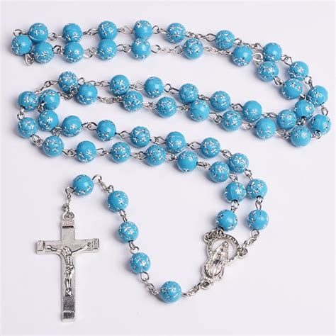Jul 17, 2021 · how many beads on a rosary what size is the pearl for the rosary? Catholic Bead Rosary With Lady Of Miracles Rosary Beads ...