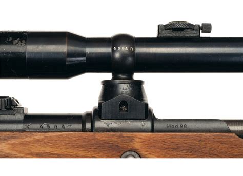Exceptional World War Ii Nazi Mauser K98 Turret Sniper Rifle With Sling