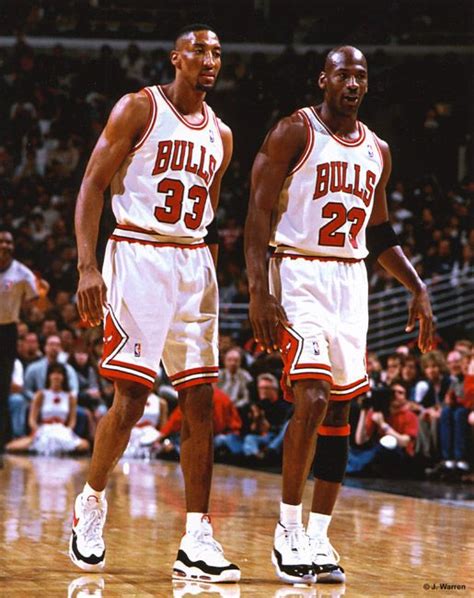 Michael jordan and scottie pippen of the chicago bulls talk during the game against the charlotte hornets on january 4, 1996 at the charlotte coliseum in charlotte, north carolina. Scottie Pippen | Michael Jordan and Scottie Pippen had a ...