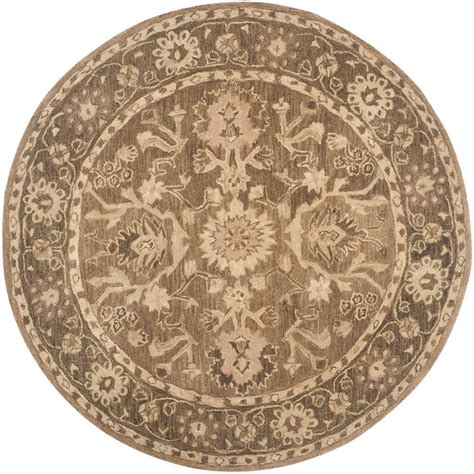 Maybe you would like to learn more about one of these? Safavieh Anatolia Grey/Dark Grey 6 ft. x 6 ft. Round Area ...