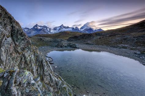 The Matterhorn Reflected In Lake Stellisee At Dawn Zermatt Pennine Alps