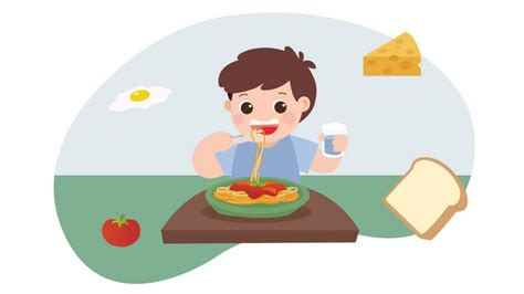 Mudah Digunakan Animasi Mg Kartun Anak Kecil Makan Mie Video Aep