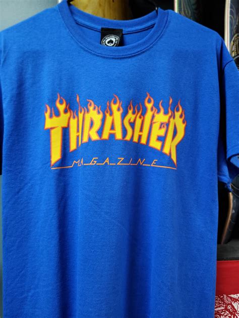 Thrasher Blue Flame Logo Big Discount 59 Off