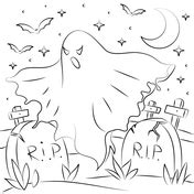 Ghost coloring pages | Free Coloring Pages