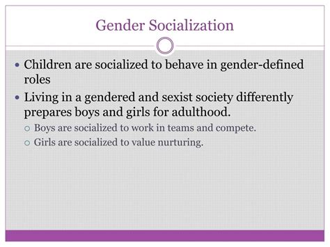 Ppt Socialization Into Gender Powerpoint Presentation Free Download