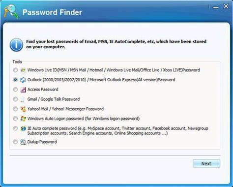 solutions to recover or reset outlook password