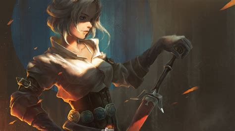 Wallpaper Anime The Witcher Ciri Screenshot 1920x1080 Px