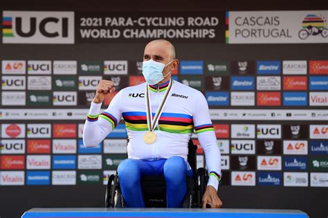Paralympic champion Luca Mazzone secures hat-trick of titles at Road Worlds