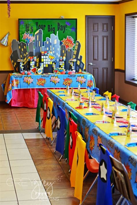 Superhero Birthday Party Baby Shower Ideas Themes Games