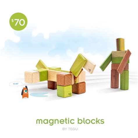 14 Piece Tegu Magnetic Wooden Block Set Tegu Magnetic Blocks