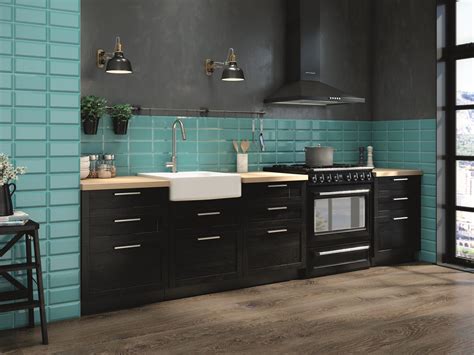 X 8 mm ceramic tile, set of eight has a very distinct look that will inject a dose of traditional and contemporary feel into your room. Boulevard-Winter-Turquoise-subway-accent-wall-miami ...