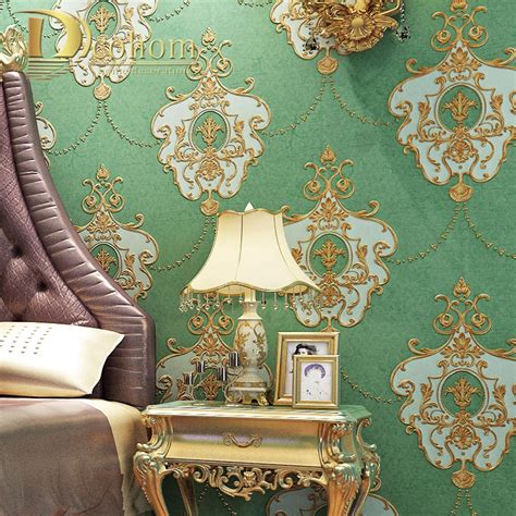 Luxury Vintage European Style Damask Wallpaper For Walls 3