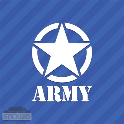 Army Military Star Vinyl Decal Sticker 279 Picclick