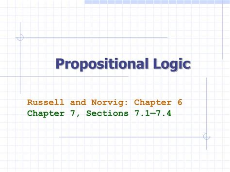 Ppt Propositional Logic Powerpoint Presentation Free Download Id